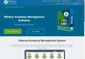 Screenshot of Military Academy Management Software