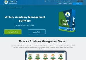 Military Academy Management Software - The EduSys Military Academy Institute Management System Software has built to digitize & automate the Army, Navy, Air force, CRPF, BSPF, RPF, State Police, and other defence training academy activity such as attendance, platoon, grading, exam, GEO tracking, certification, and more.