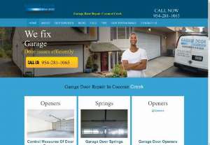 Garage Door Repair Coconut Creek - From bent track and motor repair to broken spring replacement, Garage Door Repair Coconut Creek offers a full set of services to its residential customers in the local area. The company is among the leading door and opener installers in Florida.  Phone : 954-281-1065