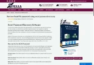 Screenshot of Stella Excel Password Recovery Software