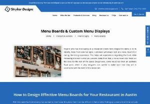 Menu Boards | Menu Dispays | Restaurant Menu Board | Austin, TX - We design restaurant menu boards that make your customers hungry! Our digital menu boards are ideal for promos/special offers to boost-up your business.