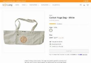 Organic Cotton Yoga Bag Magnetic Button Half White - Our product lines include vibrant yoga mats, sturdy bolsters, firm but soft mediation cushions, hammock stands for aerial yoga, yoga bags and more. We are currently running some discounts, come check them out. 
