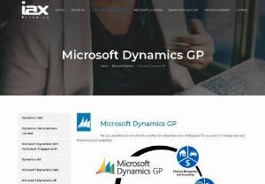Microsoft Dynamics GP Partners - Managing the financial issues of the business is not much difficult now. You can better get help from IAX Dynamics UAE services in this regard. We have the best and impressive solution which will effectively take care of your business finance section. We are certified Microsoft Dynamics GP Partners in UAE. We are providing our great services in the UAE and across the Middle East for last couple of years. 

Phone: +971 4 3212258
Address: 1314 - SIT TOWER, Dubai Silicon Oasis, PO Box 121500, Du