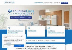 Fountain Circle Townhomes - You may find yourself wanting to stay at Fountain Circle Townhomes throughout your education at UC Davis. Call +1(530) 753-0408 for more information! ||

Address: 1213 Alvarado Ave, Davis, CA 95616, USA ||
Phone: 530-753-0408
