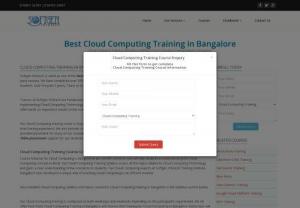Cloud Computing Training in Bangalore - Join Cloud Training in Bangalore at Softgeninfotech. Learn from Certified Professionals with 10+ Years of experience in Cloud Computing. Get 100% Placement Assistance. Placements in MNC after successful course completion.