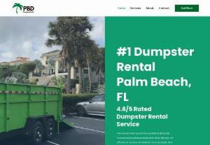 Palm Beach Dumpsters and Trash Removal - When it comes to removing junk or trash from your home or business, Palm Beach Dumpsters & Trash Removal Inc. is the choice for you. Our goal is to exceed our customers expectations and we work hard to do so.Looking to have something removed from your property that you do not want to take care of yourself? Give us a call or fill out the contact form and let us know the specifics of the job so we can do our best to take care of your needs. 
