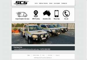 Specialised Courier Service - Specialised Courier Service (SCS) is an urgent freight service based out of Mackay, Queensland for anyone requiring goods in a hurry. We understand you are engaging us for urgent freight, so we have placed GPS tracking in our vehicles for our customers to be up to date at all times.