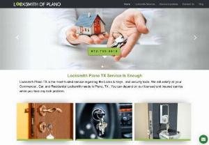 Locksmith Plano TX - Locksmith Plano TX is the most famous service with respect to the Locks and Keys , and security tools. We will fulfill all your Residential, Commercial and Car Locksmith needs. You can rely upon us when you face any lock issue.