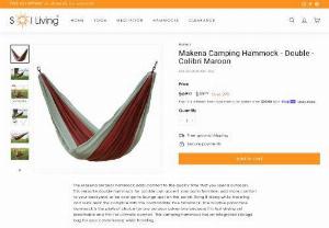 Nylon Camping Hammocks Colibri Maron - Weighing less than 2 pounds, this compact, lightweight hammock can be packed away into a small bag, making it conveniently comfortable to transport. 