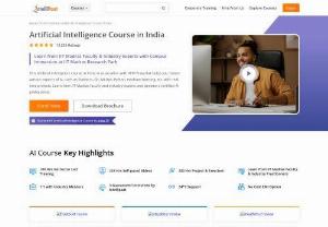 Artificial Intelligence Course In India - The Best Artificial Intelligence Course In India. Take your career to new heights now.