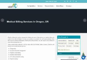MEDICAL BILLING SERVICES IN OREGON - The most affordable medical billing service solution in Oregon that streamlines your billing and gives you the transparency you need to enhance your practice.
