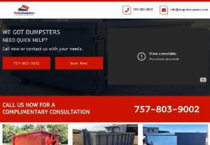 Construction Dumpster Rental Hampton Roads VA  - Are you searching for \