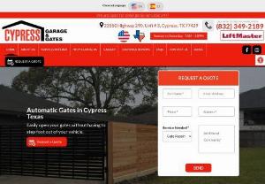 Automatic Gate Repair In Cypress | Cypress Garage & Gates - Cypress Garage Door provides residential and garage door repair and replacement services, as well as automatic gate installation and repair services in Cypress, Texas.