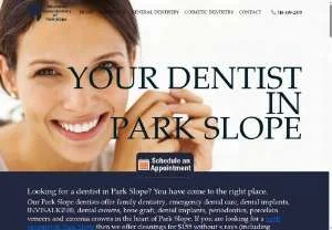 Screenshot of Dentist Park Slope