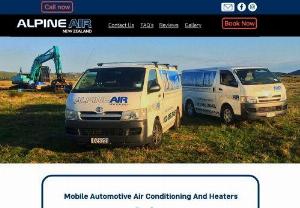 Automotive Air Conditioning Services - Wellington - YOUR FULLY MOBILE AUTOMOTIVE AIR CONDITIONING SPECIALISTS SINCE 2000

Alpine Air Wellington is the trusted choice for all automotive air conditioning repairs and servicing nationwide.
Our experienced team will look after you, providing you with the best in service for a great price.
We offer the following services
Re-Gassing,
Heating/Cooling Repairs,
Preventative Maintenance/Annual Servicing,
Windscreen Demisting Efficiency,
Odour Elimination,
Cabin/Pollen Filter Replacement