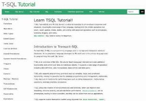 T-SQL Tutorial - Beginner SQL and T-SQL tutorial for SQL Server.