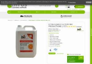 Citra Clean x 5 ltr - Housekeeping - Buy citra clean concentrate at citrus cleaning supplies, Citra Clean is strong enough to remove gum and tar when used undiluted. Strips grease from hard surfaces, therefore ideal for use in kitchens or on worktops. 