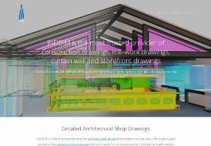 Architectural BIM Shop Drawings Services - Get Architectural design information as laid out in floorplans and sections into detailed shop drawings that are ready for fabrication by third-party trade service providers.
