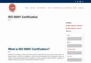 ISO 50001 Certification Body in Hyderabad	 - Integrated Assessment Services provides ISO 50001 Certification services in Hyderabad at an extensive rate which indicates necessities for building up, actualizing, keeping up and enhancing an energy saving working environment.

