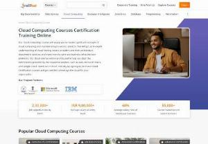 Cloud Computing Courses - Do you want to master the top cloud computing platforms? These trainings will provide you with the best cloud computing training needs in the industry.
