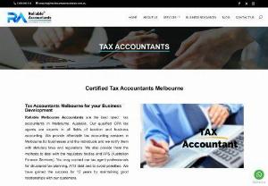 Tax Accountants Melbourne - Reliable Melbourne Accountant is the top-rated tax accountants firm in Melbourne. Our certified tax accountants support a tax reduction, tax-related services, and tax advice to the client.