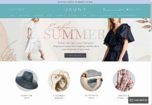 Beachwear & Resortwear Vacation Accessories for Women – Jaunt - JAUNT, a vacation lifestyle brand specializing in travel accessories including straw panama 
hats with handmade embroidered bands, beach totes and clutches for women.