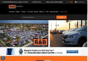 R&B Auto Center - R&B Auto Center has been a leader in pre-owned automotive sales and service serving Fontana and the Inland Empire for over 30 years. Founded on family values by best friends, Bob DeLozier and Rick Braun, our motto is to treat every customer and team member like family. For us, it is all about building strong long-term relationships with staff and customers. In our sales business, R&B offers a wide selection of vehicles and strives to ensure that the car buying process is a quick, pleasurable and