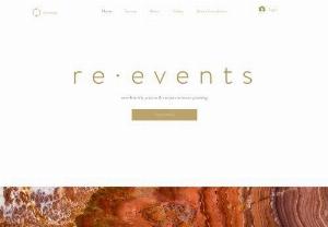 reevents - Eсo-friendly event design and sustainable event planning. We are transforming event production by sourcing environmentally friendly materials and setting a new standard of mindfulness from start to finish. 