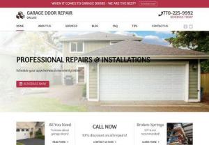 Garage Door Repair Dallas - As one of the most reputable local companies in Georgia, Garage Door Repair Dallas provides fast emergency assistance in case of a broken spring or a malfunctioning motor. Expect excellent repair and replacement services, no matter what type of door or opener you have.
Phone 770-225-9992