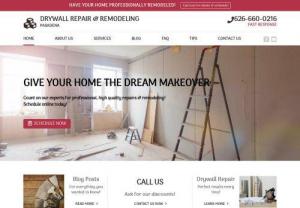 Drywall Repair & Remodeling Pasadena - When you need dependable home improvement projects done at an affordable price, think first of our local team at Drywall Repair & Remodeling Pasadena. We\'re rated first in California for fast, friendly, and dependable services. Phone : 626-660-0216
