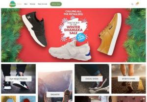 B2B Shoes Wholesale India - Dobulk is an online B2B footwear wholesale platform, Which you provide a branded & designed footwear collection like sports shoes, casual shoes, formal shoes, lifestyle shoes, sandals & slippers. You can buy footwear & shoes direct from manufacturers at affordable wholesale prices. 100% safe trading, great margin and fast delivery.