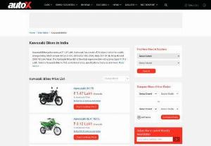 Kawasaki Bike Price in India - Are you looking for Kawasaki Bike Price in India? Check out Kawasaki Bike price, reviews, images, specifications, mileage and showroom for Kawasaki bike at autoX.