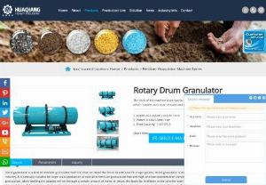 Rotary Drum Granulator - Drum granulator is one of the key equipment of the compound fertilizer industry. It is specially suitable for large-scale production of cold &hot fertilizer granulation line and high and low concentration compound fertilizer line.