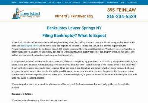 Bankruptcy Lawyer Springs NY - While you can file bankruptcy on your own, hiring a lawyer is highly advisable. An attorney will be able to assist you with the process and ensure that it goes as quickly and easily as possible. Instead of wasting time searching bankruptcy attorney near me on the internet and coming up empty-handed, contact Richard S. Feinsilver, Esq as soon as you decide you want to file. To schedule a consultation, call 516.873.6330 at your earliest convenience.