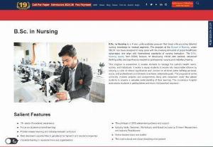 Nursing college in Dehradun - Bachelor of Science in Nursing (B.Sc. Nursing) is an undergraduate course which is of 4 years in duration. In this course, the students study about Anatomy, Physiology, Pharmacology, Nutrition, Pathology and Genetics, Biochemistry, Medical-Surgical Nursing, Microbiology, Child Health Nursing, Community Health Nursing, Mental Health Nursing, Nursing Research and Statistics, Midwifery and Obstetrical Nursing, Management of Nursing Services and Education, etc.