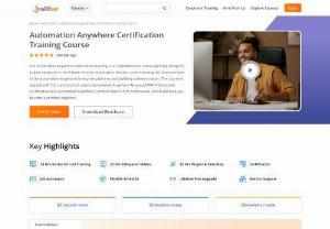 Automation Anywhere Training - A course designed by the experts so that you can gain expertise in the domain of RPA and building software robots.