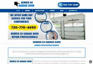 Denver Garage Door - Here at Denver CO Garage Door, it is our pleasure to offer homeowners in the Greater Denver area, the very finest in garage door products, services and repairs. Local residents have come to depend on the expertise of our highly trained, licensed, bonded and insured field technicians. Denver CO Garage Door reps are known far and wide for providing timely, affordable solutions to your garage door issues.
