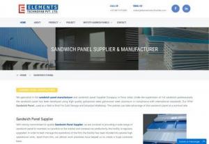 No.1 Sandwich panel supplier,Sandwich panel manufacturer in pune,India - Elementstechnofab is best Sandwich panel supplier & Sandwich panel Manufacturer Company in pune, India. We supply various types of sandwich panels like, Rockwood panel, Thermal Insulation Panel, Cold Storage Panel, and PUF panels