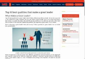 Top 10 best qualities that make a great leader - What Makes a Great Leader?

A leader creates followers, but a good leader creates more good leaders. 

Nevertheless of how you define a leader, he or she can prove to be a difference-maker between success and failure. A good leader has an unconventional vision and knows to convert his ideas into real-life success stories. In this editorial, we take a thorough look at some of the important leadership qualities that separate a good leader from a leader.