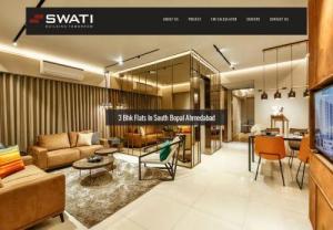 3 BHK Flats in South Bopal Ahmedabad | 3 BHK Flat in South Bopal | Swati Procon - 3 BHK Flats in South Bopal - Swati Procon is one of the best real estate builders in Ahmedabad which offers 3 BHK Flat in South Bopal Ahmedabad. It's your time to choose your luxurious lifestyle. Checkout the amenities & specification now!