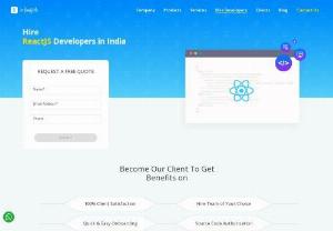 Hire ReactJS Developers India - Infinijit - Hire React developer team who are experts in developing a high-end application for the small size of business to large enterprises. Want to hire an offshore ReactJS developer in India? Contact Now