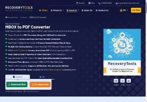Screenshot of MBOX to PDF for Mac Converter