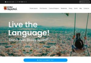 Easy Espanol - Spanish language school based in NYC. Courses include both private lessons and talk sessions, in-person and online.