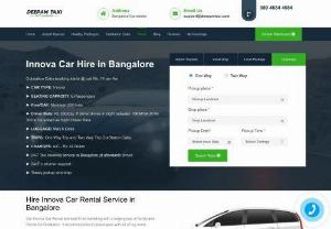 Innova car rental - Innova car rentals in Bangalore at affordable prices. Hire Innova at Rs. 12.5 per Km from Deepam cabs for local and outstation car travel.