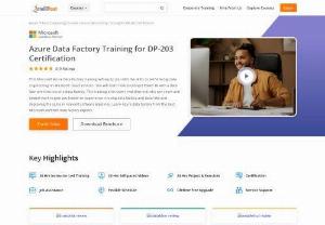 Azure Data Factory Training for DP-200 - Intellipaats Microsoft Azure DP-200 certification training provides a way for learners to get accustomed with Implementing Azure Data Solution.