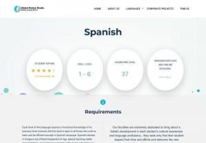 Spanish courses in gurgaon - Global Diction Studio offers 9 types of languages and has professional and experienced trainers who have completed their studies in their specific language courses. We provide a luxurious environment with healthy learning. Join Global Diction Studio today for better learning.