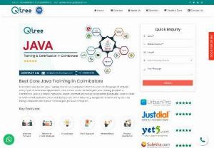 java training in Coimbatore - Qtree Technologies offer java training in Coimbatore at economical prices for students to learn and develop. We assist with your future career objectives.