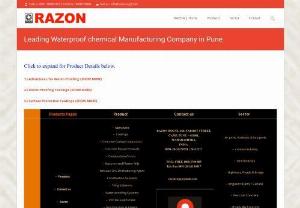 Leading waterproofing company - Razon waterproofing chemicals
