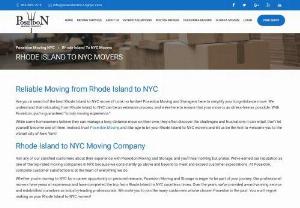 5-star Rhode Island to NYC Movers for a comfortable move - Our Rhode Island to NYC Movers are ready to provide you with services that you have a moment\'s notice. Just give us a call! We provide full-service packing, disassembly, moving, reassembly and unpacking. With our services, you will not even have to lift a finger.