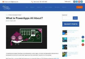 What is PowerApps All About? - To meet business needs, Power Apps was introduced as a suite of apps, connectors and data platform that provides a development environment to build custom apps as per the customization requirement of the business.